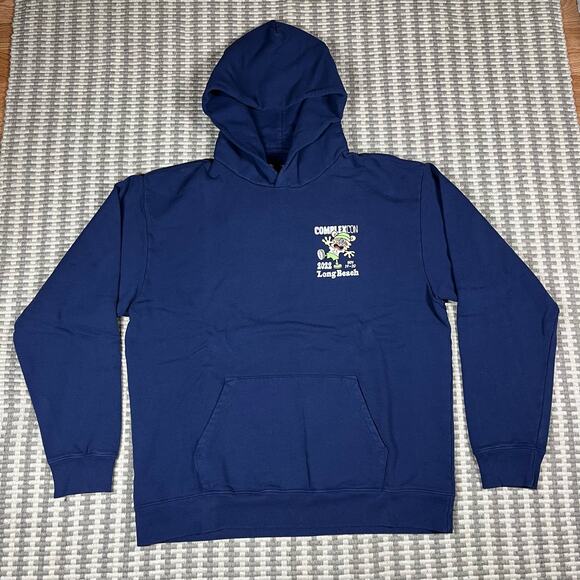 ComplexCon x Verdy 2022 Long Beach Navy Blue Pullover Hoodie Men’s Sz XL NEW - Picture 3 of 5